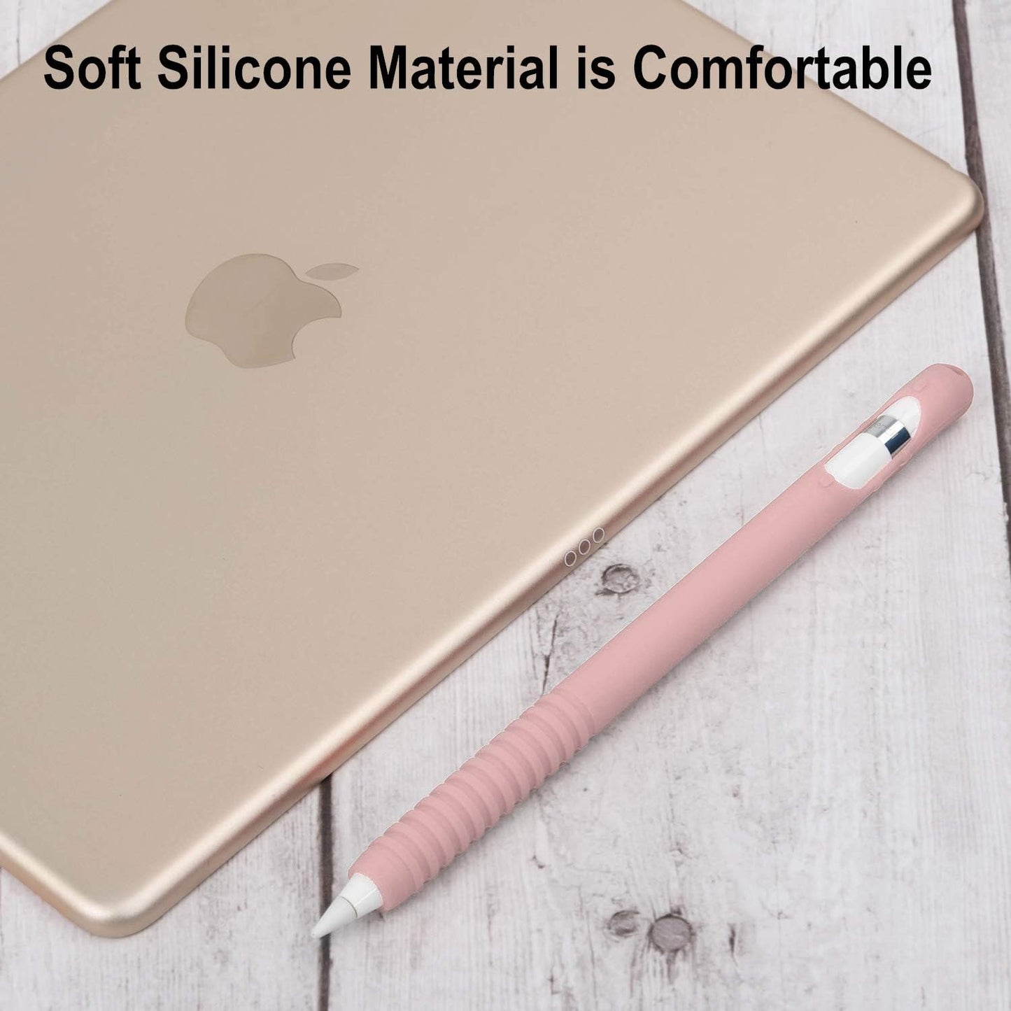 Case for Apple Pencil Grip Cover Holder ,Sleeve Apple Pen Accessories with Protective Nib Cover Compatible with Apple Pencil 1St Generation Pink