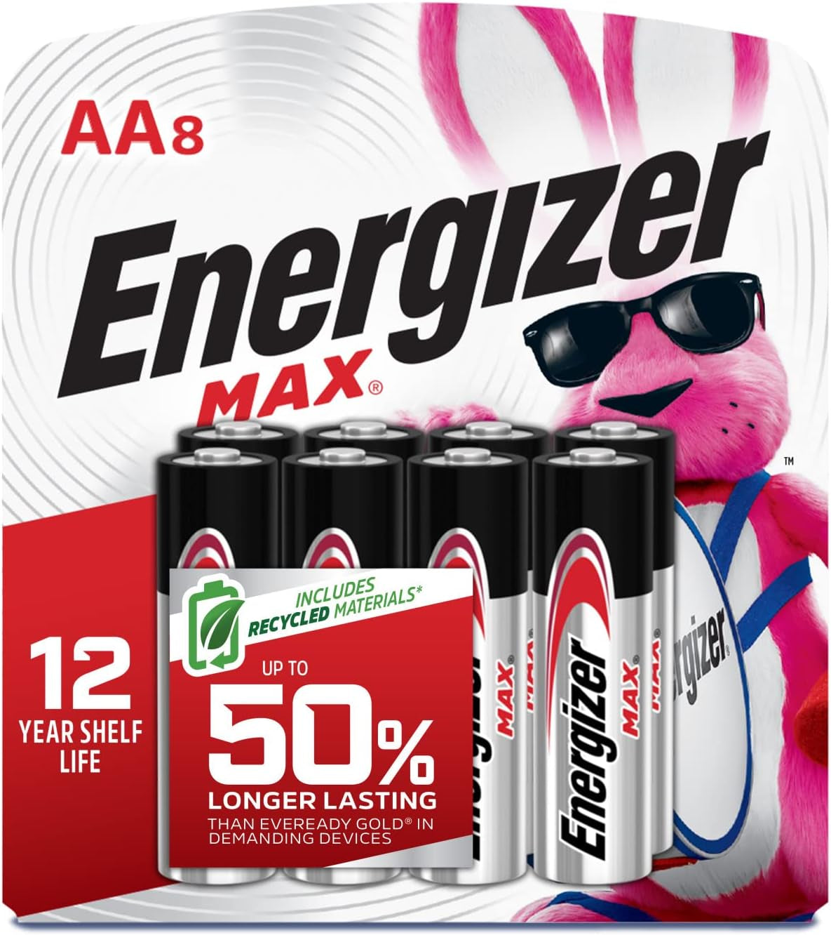 AA Batteries, MAX Double AA Battery Alkaline, 24 Count