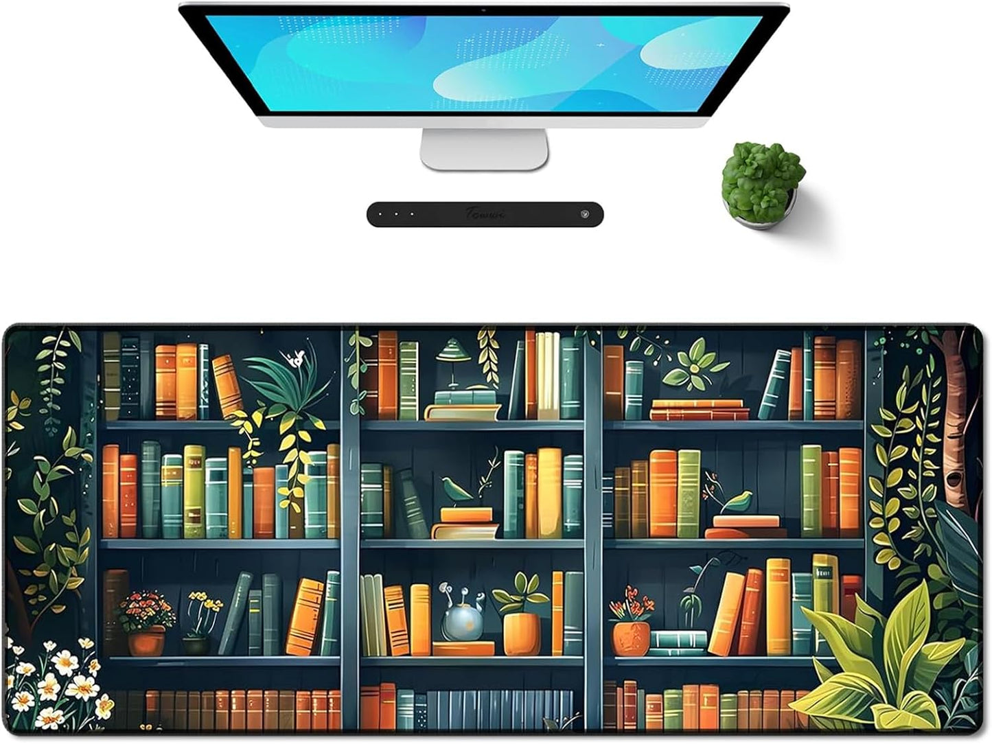 Gaming Mouse Pad XXL XL Large Long Extended Big Mousepad Non-Slip Rubber Keyboard Mouse Pad with Stitched Edges for Laptop Home Office (31.5X11.8X0.08 Inch) … (Aurora)