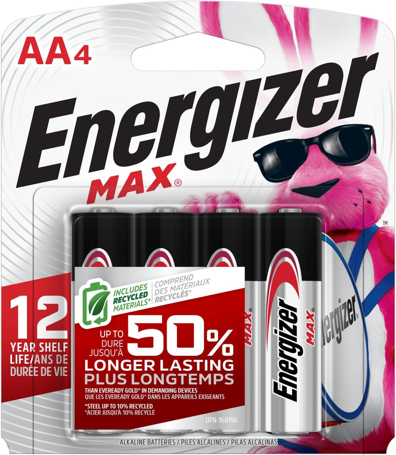 AA Batteries, MAX Double AA Battery Alkaline, 24 Count