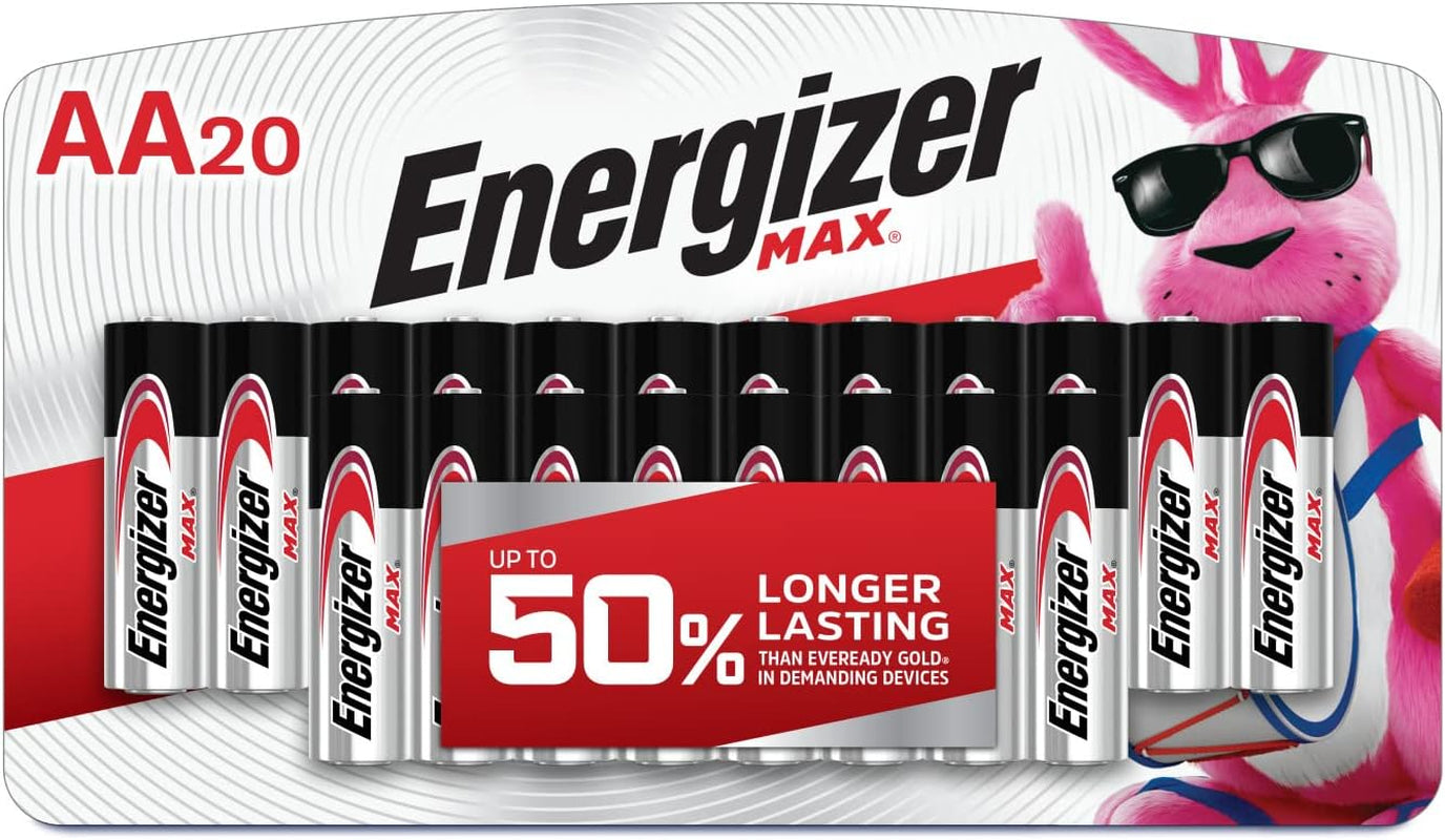 AA Batteries, MAX Double AA Battery Alkaline, 24 Count